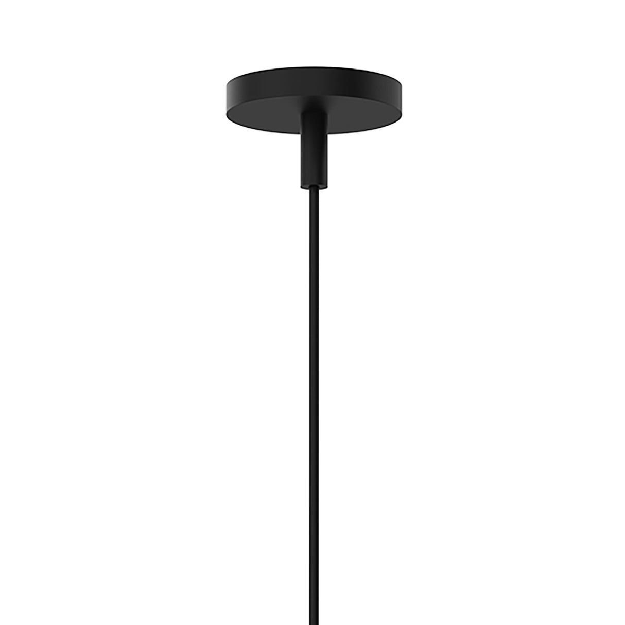 Juno Pendant 14", Matte Black and Opal Glass