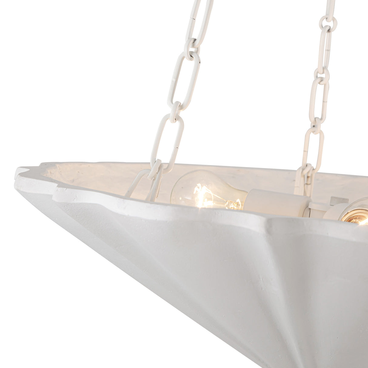 Cora Pendant 23", Textured White