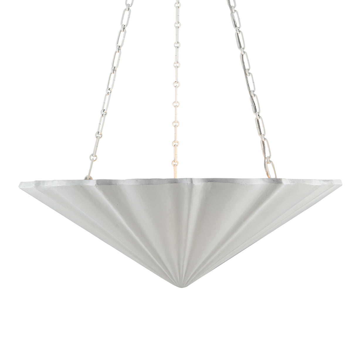 Cora Pendant 30", Textured White