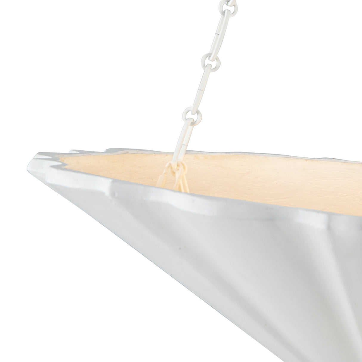 Cora Pendant 30", Textured White