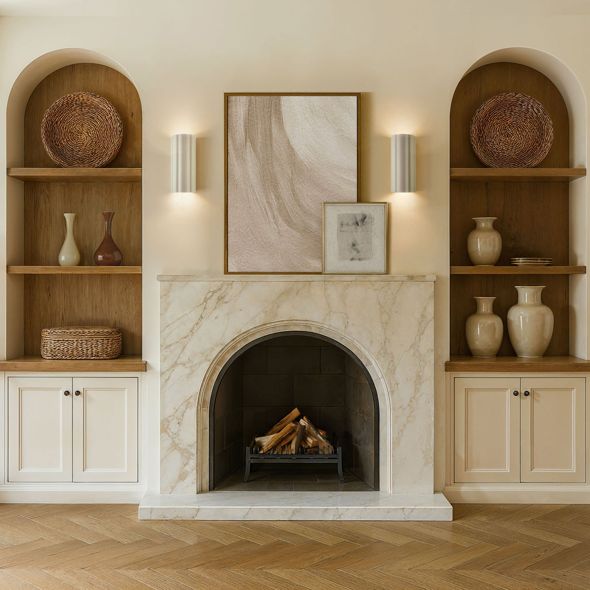 Cora Wall Sconce, Textured White