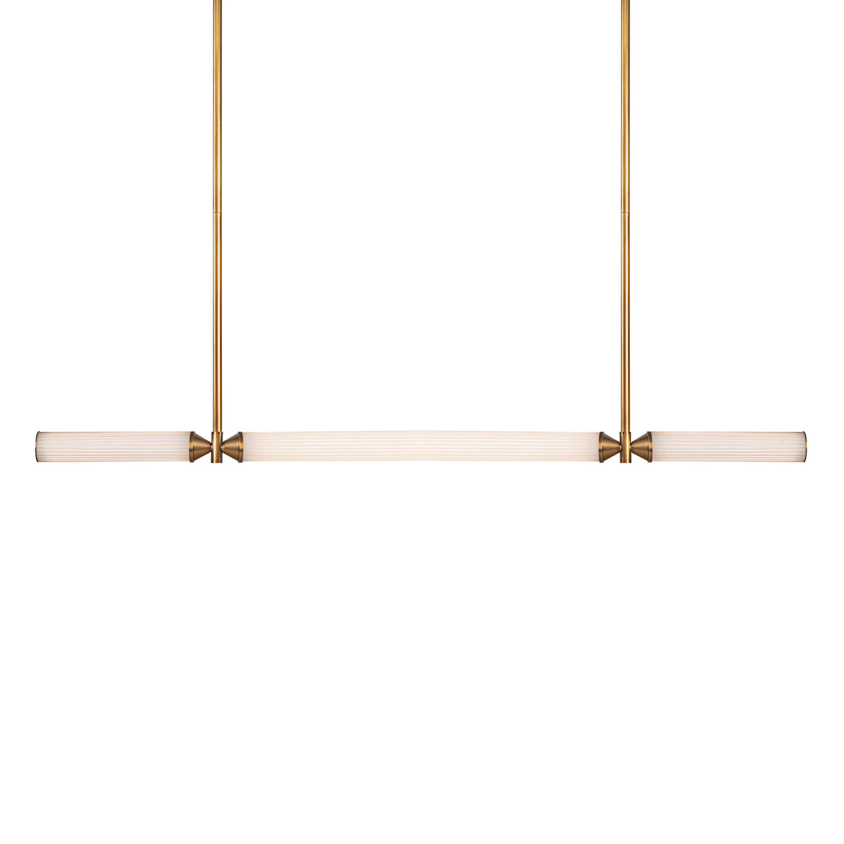 Blain LED Linear Pendant 48", Vintage Brass