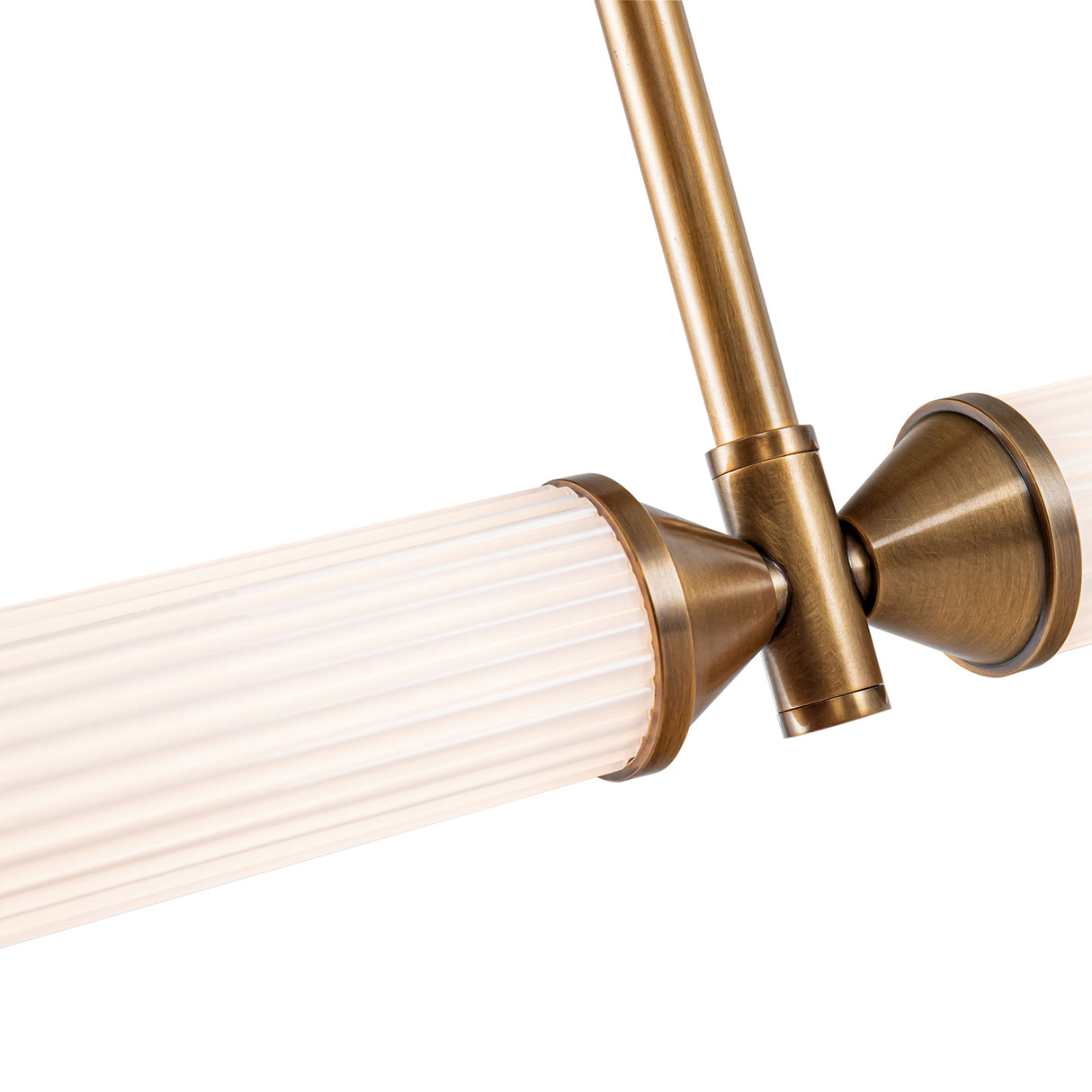 Blain LED Linear Pendant 48", Vintage Brass