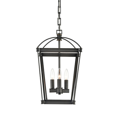 Pierce Small Lantern Pendant 12", Urban Bronze