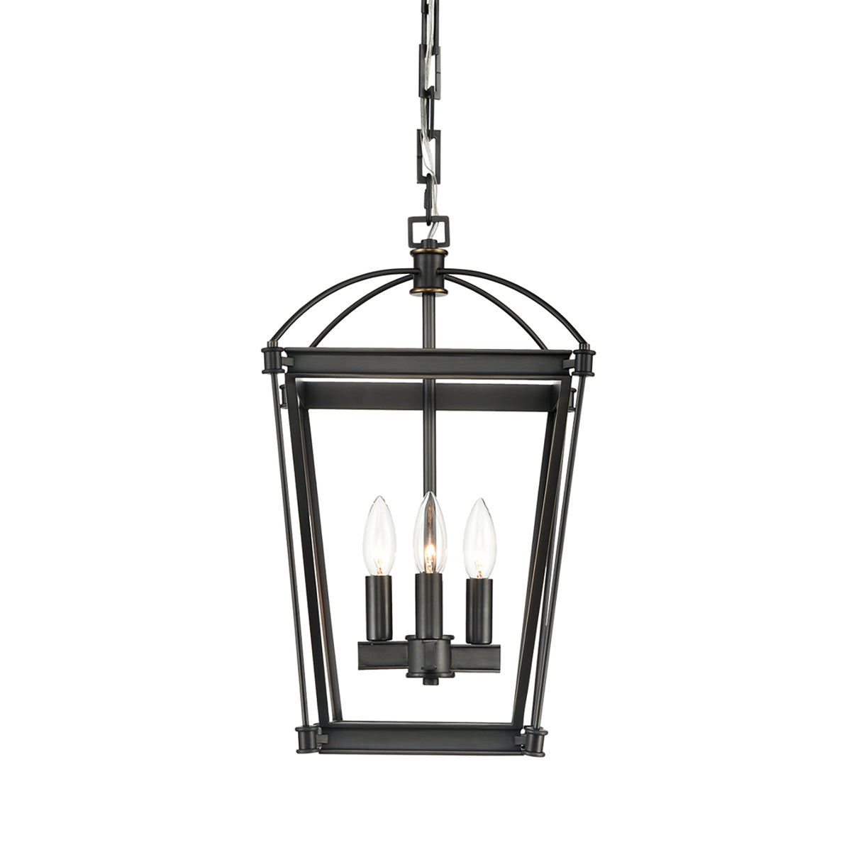 Pierce Small Lantern Pendant 12", Urban Bronze