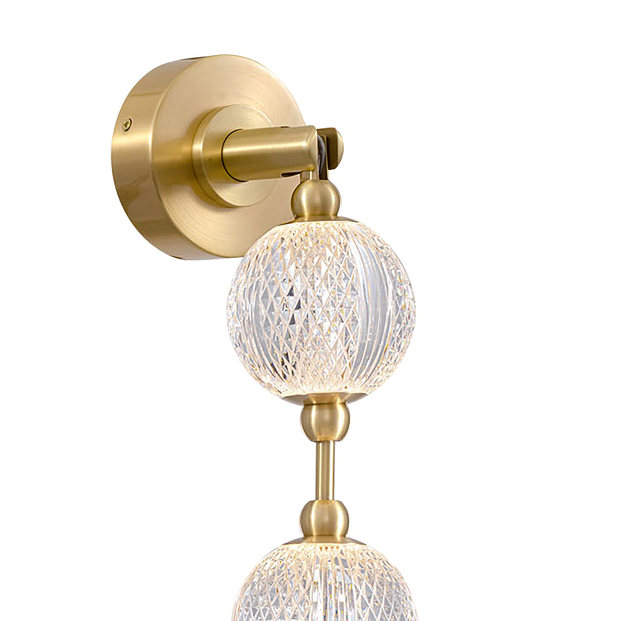 Evelyn LED Wall Sconce 23", Natural Brass