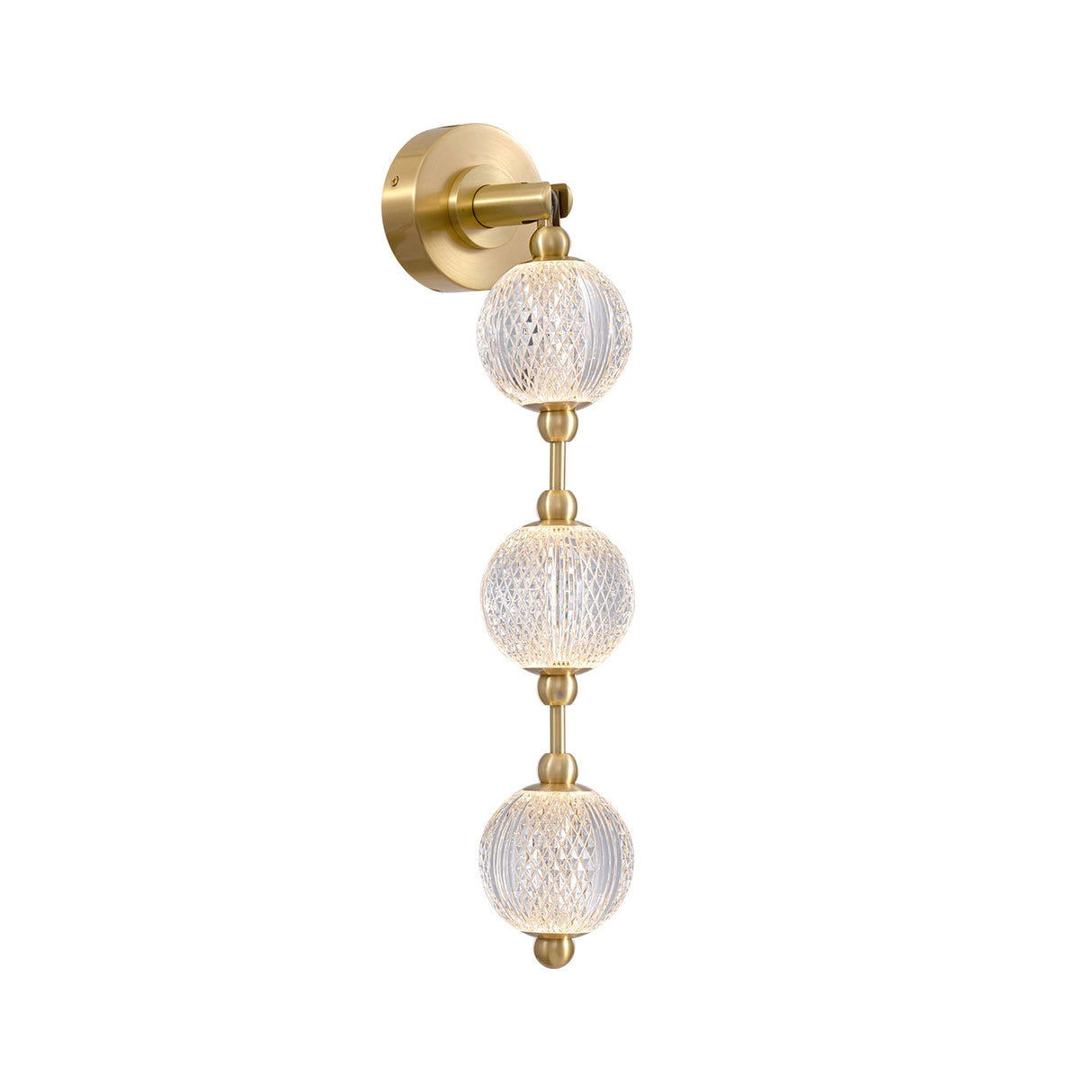 Evelyn LED Wall Sconce 23", Natural Brass