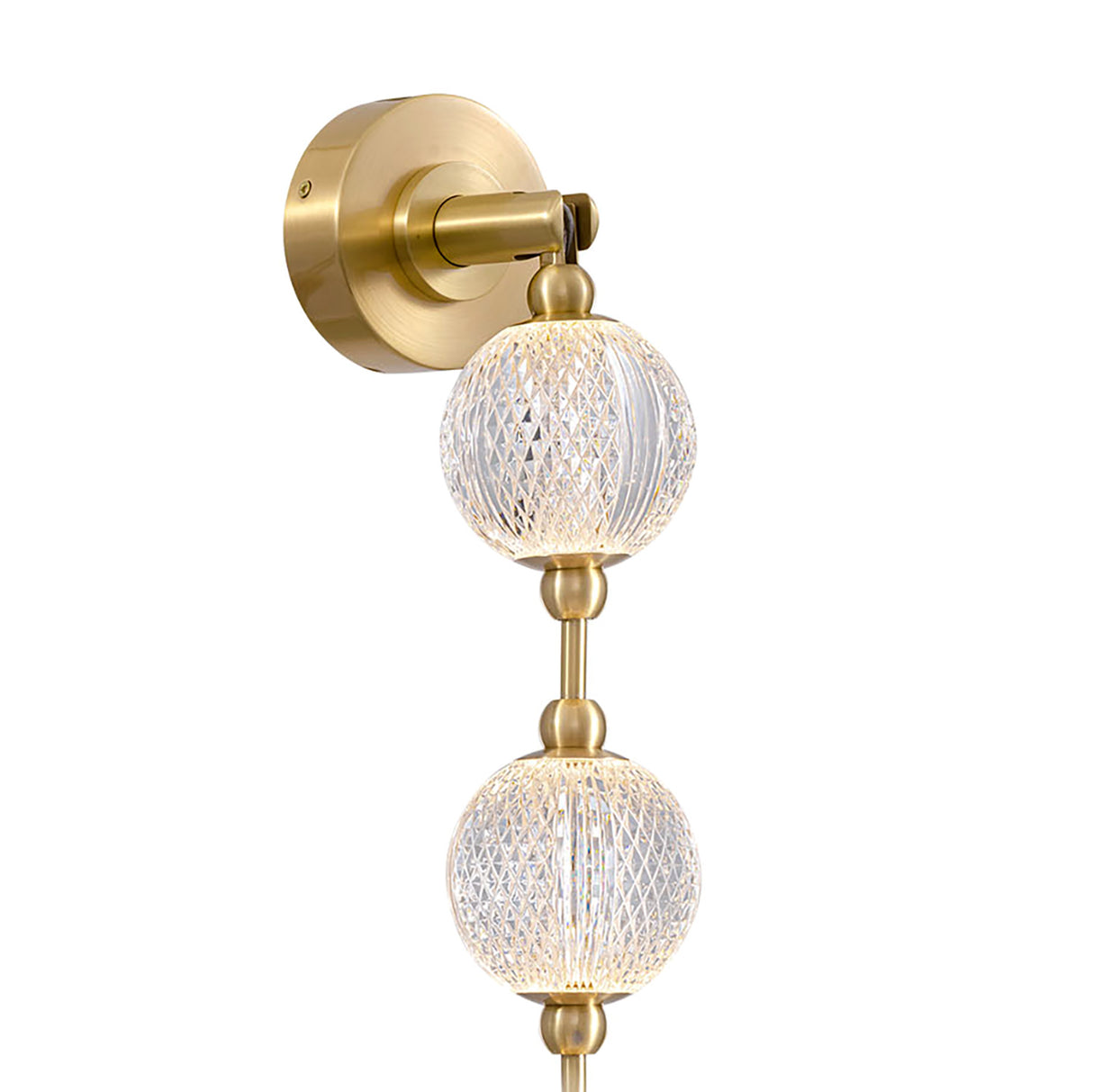 Evelyn LED Wall Sconce 38", Natural Brass