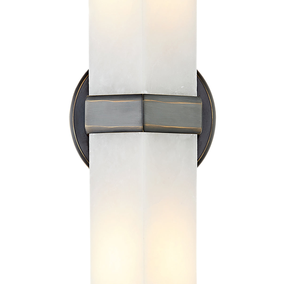 Gracy 2 Light Wall Sconce, Urban Bronze and Alabaster