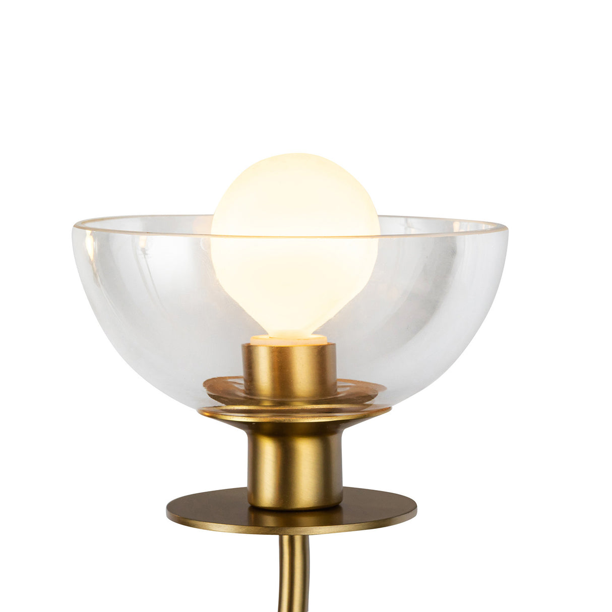 Bella 4 Light Chandelier 26", Brushed Brass