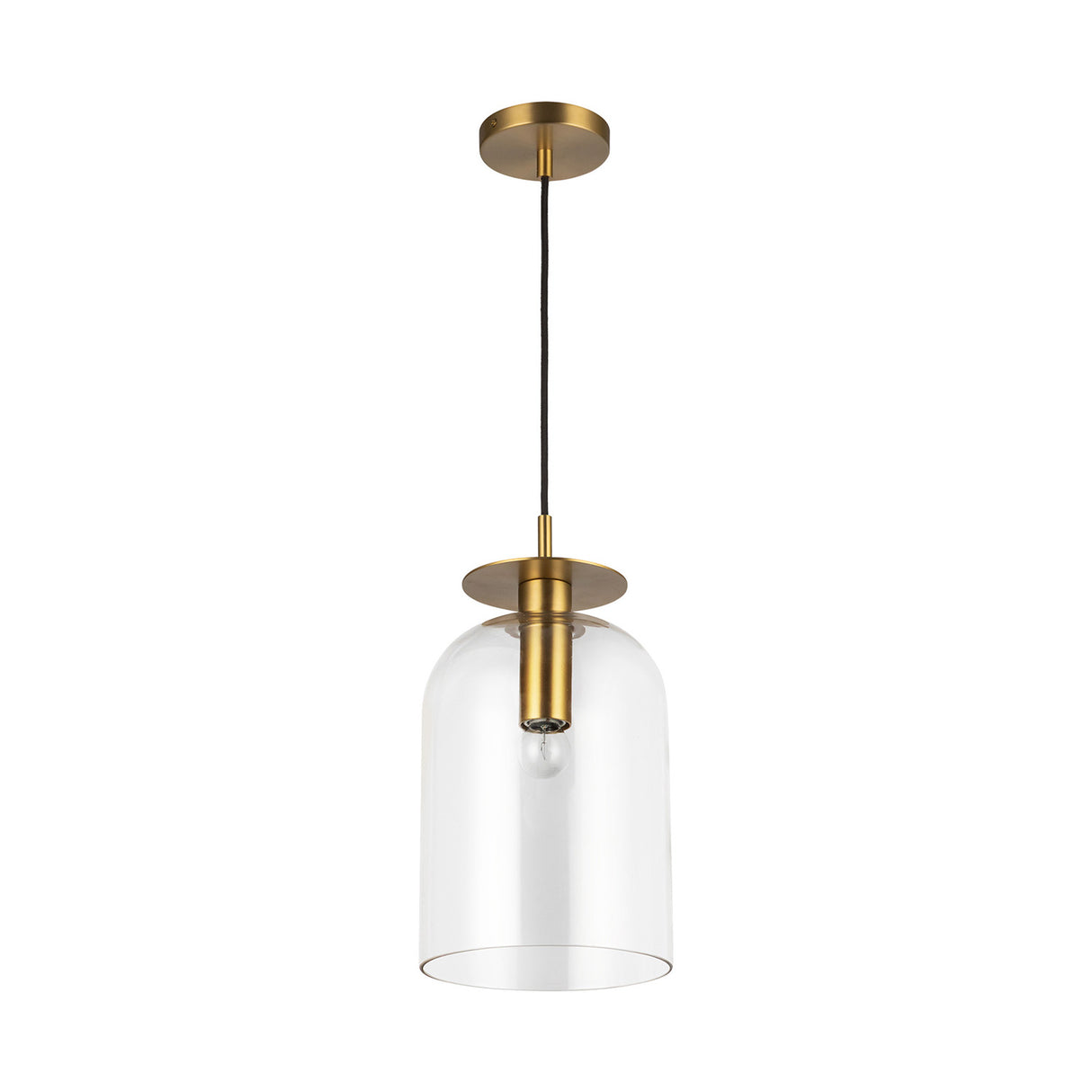 Bella Pendant 8", Brushed Brass