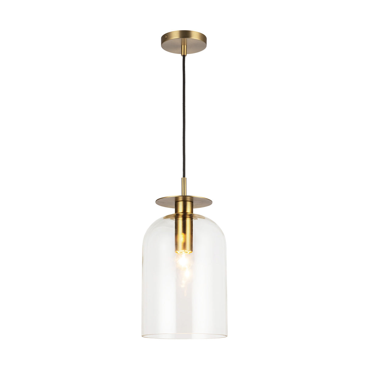 Bella Pendant 8", Brushed Brass