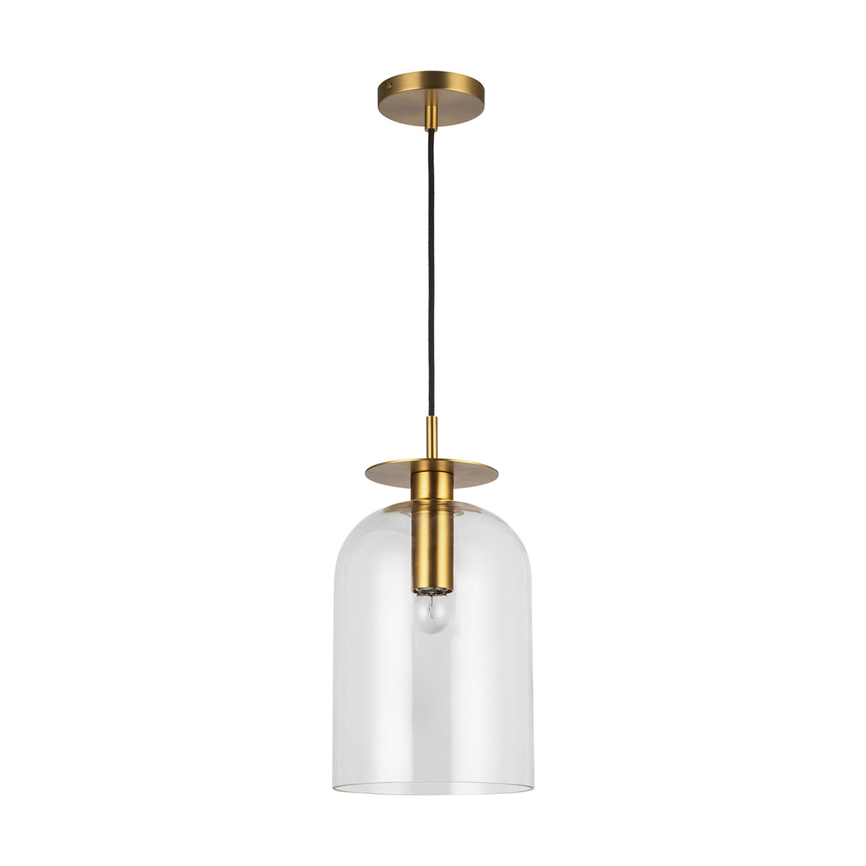 Bella Pendant 8", Brushed Brass