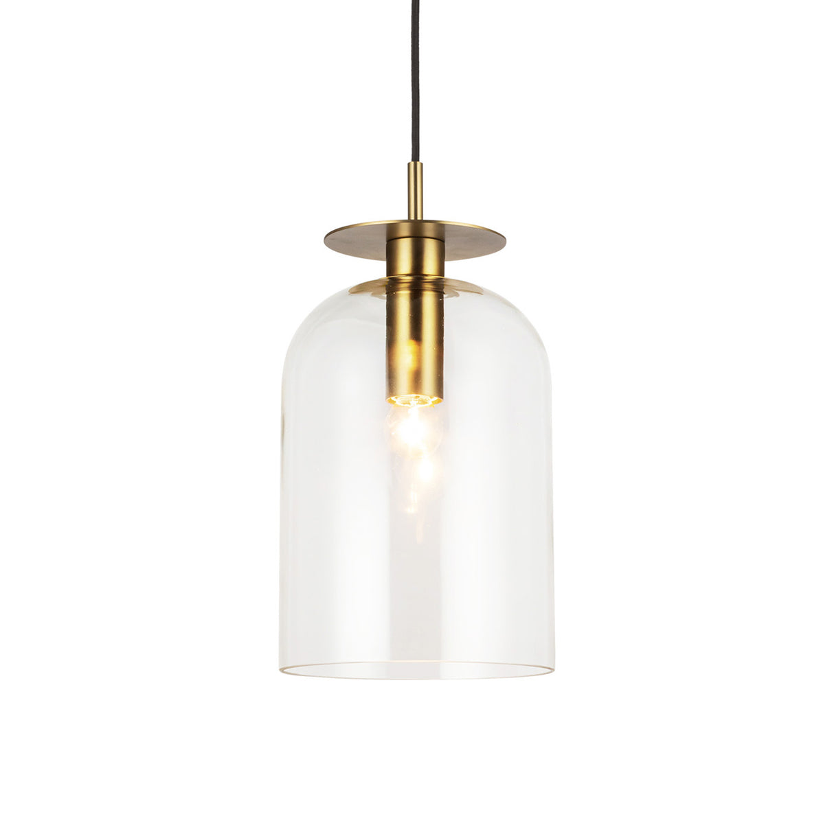 Bella Pendant 8", Brushed Brass