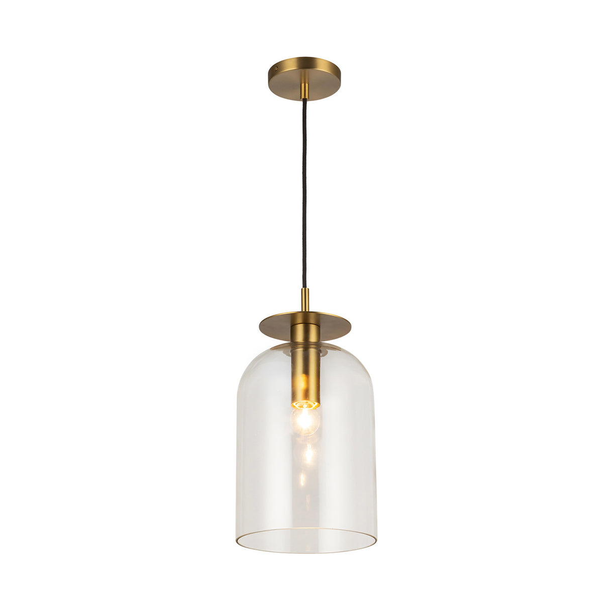 Bella Pendant 8", Brushed Brass