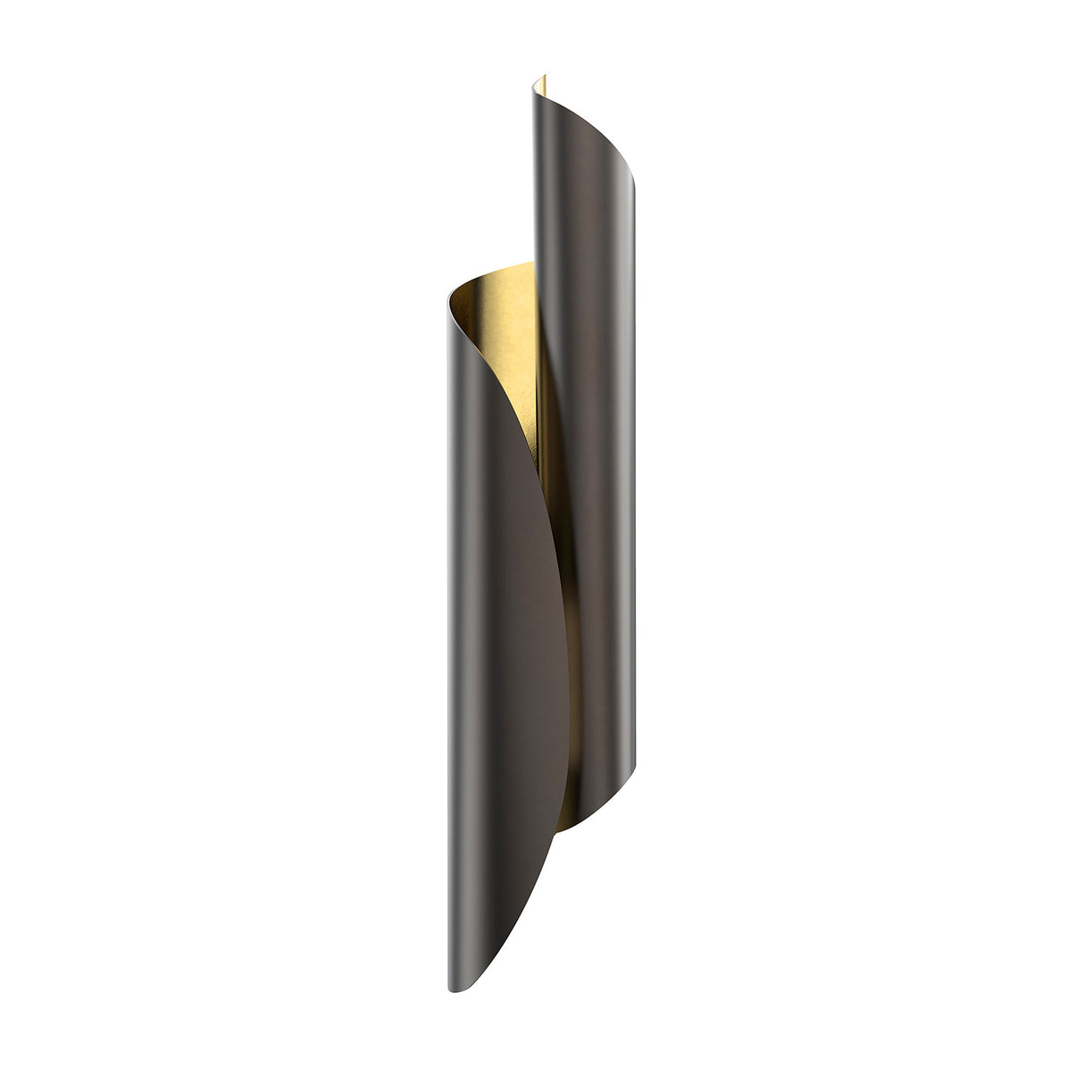 Isla Wrapped Wall Sconce 26", Urban Bronze with Brushed Gold