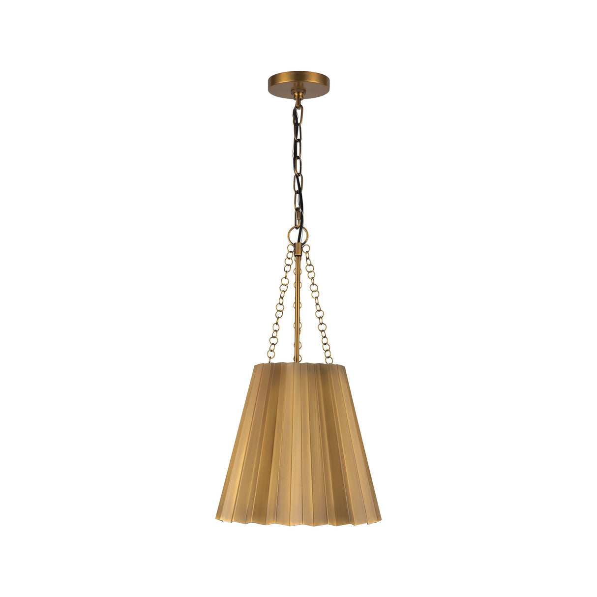 Maris Small Pendant 12", Antique Brass