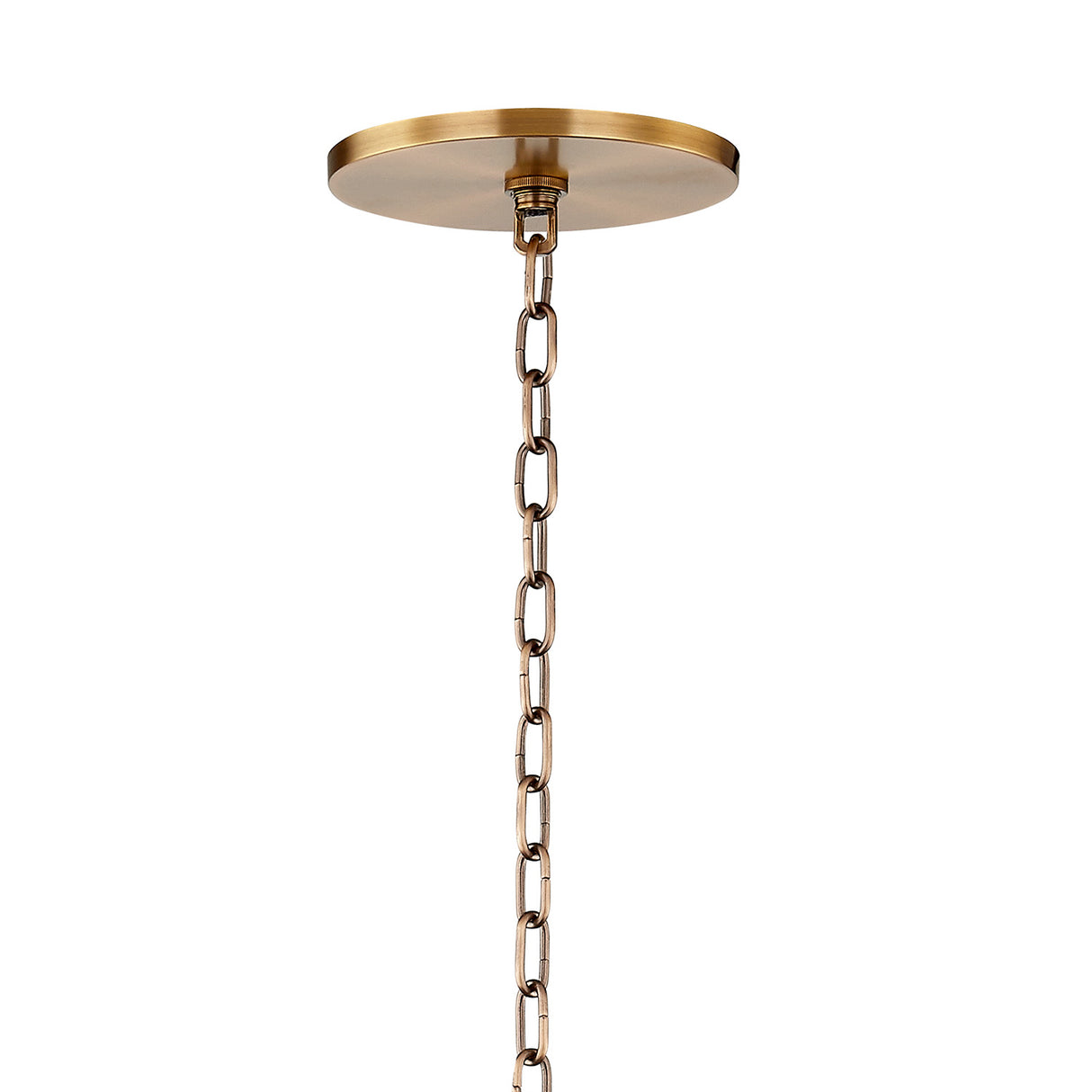 Zane Pendant, Extra Large 34", Graphite and Patina Brass