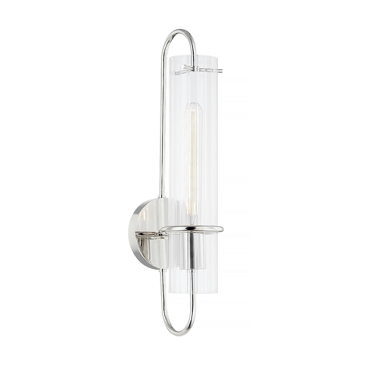Camie Wall Sconce 20", Polished Nickel