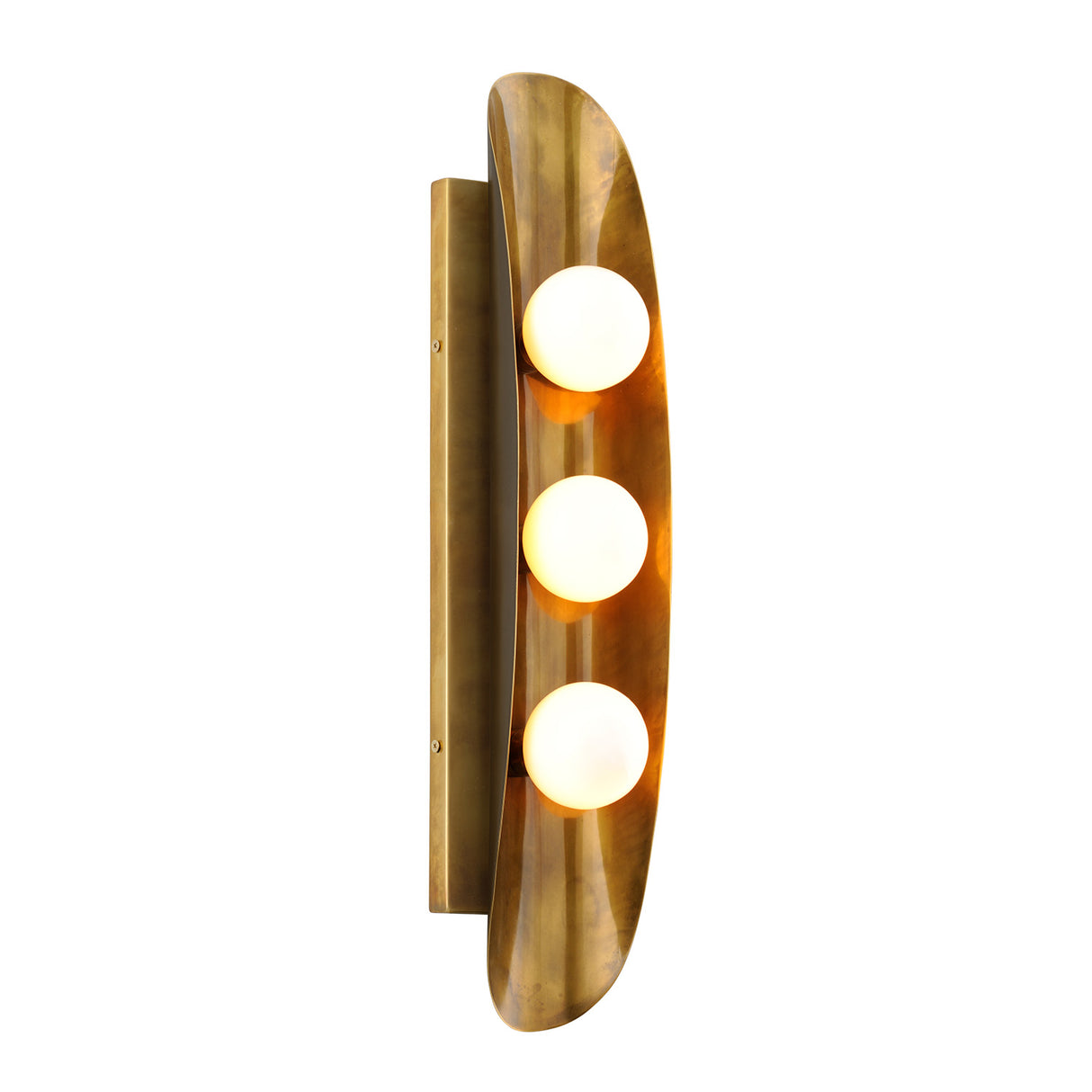 Jen Wall Sconce 24", Brass with Black Accents