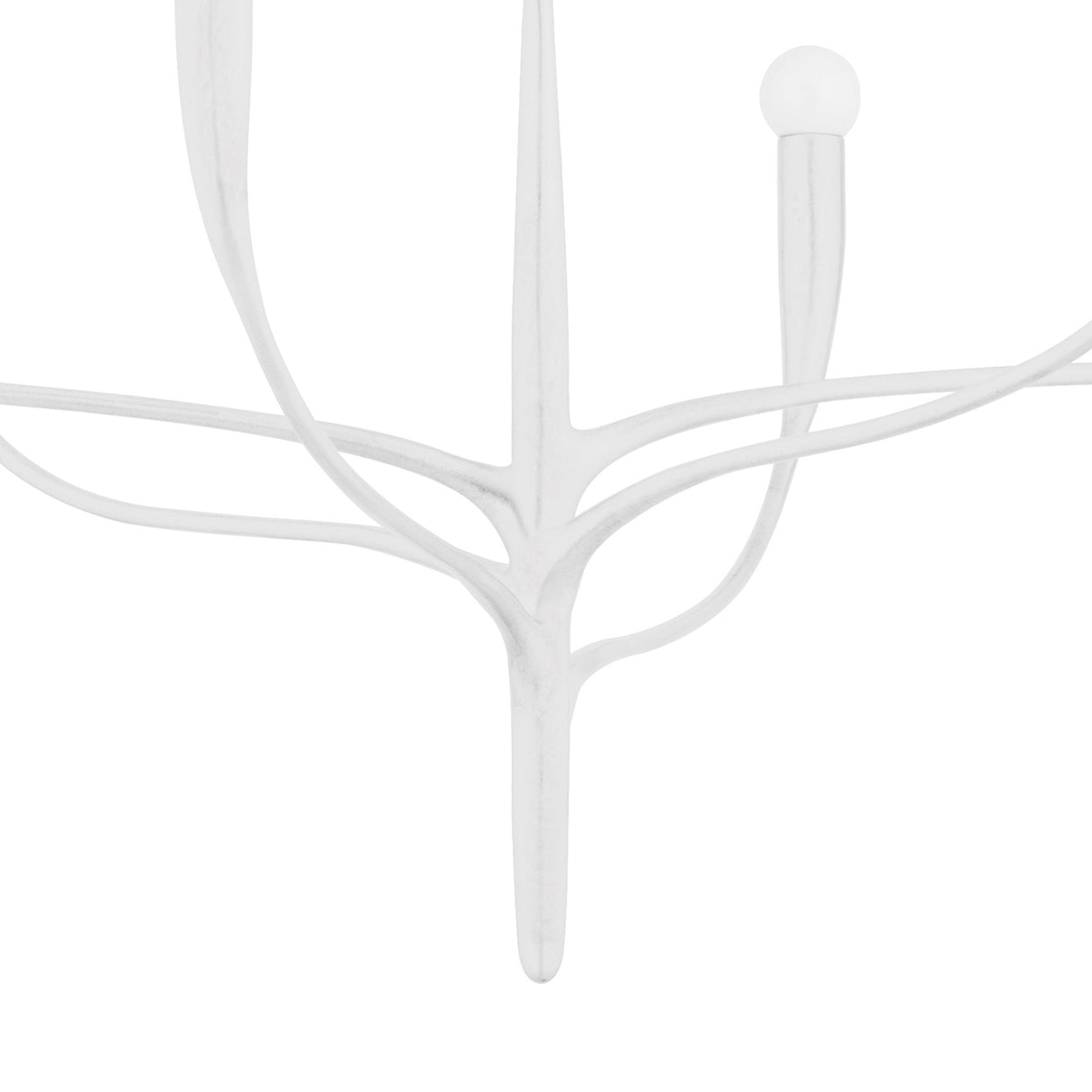 Anita 6 Light Chandelier 37", White Plaster