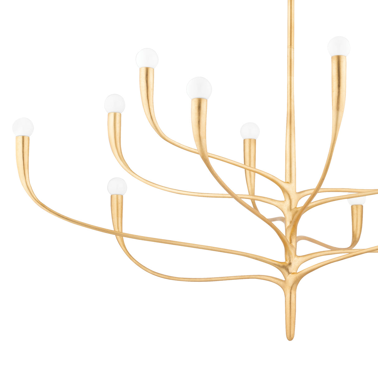 Anita 12 Light Chandelier 52", Gold Leaf