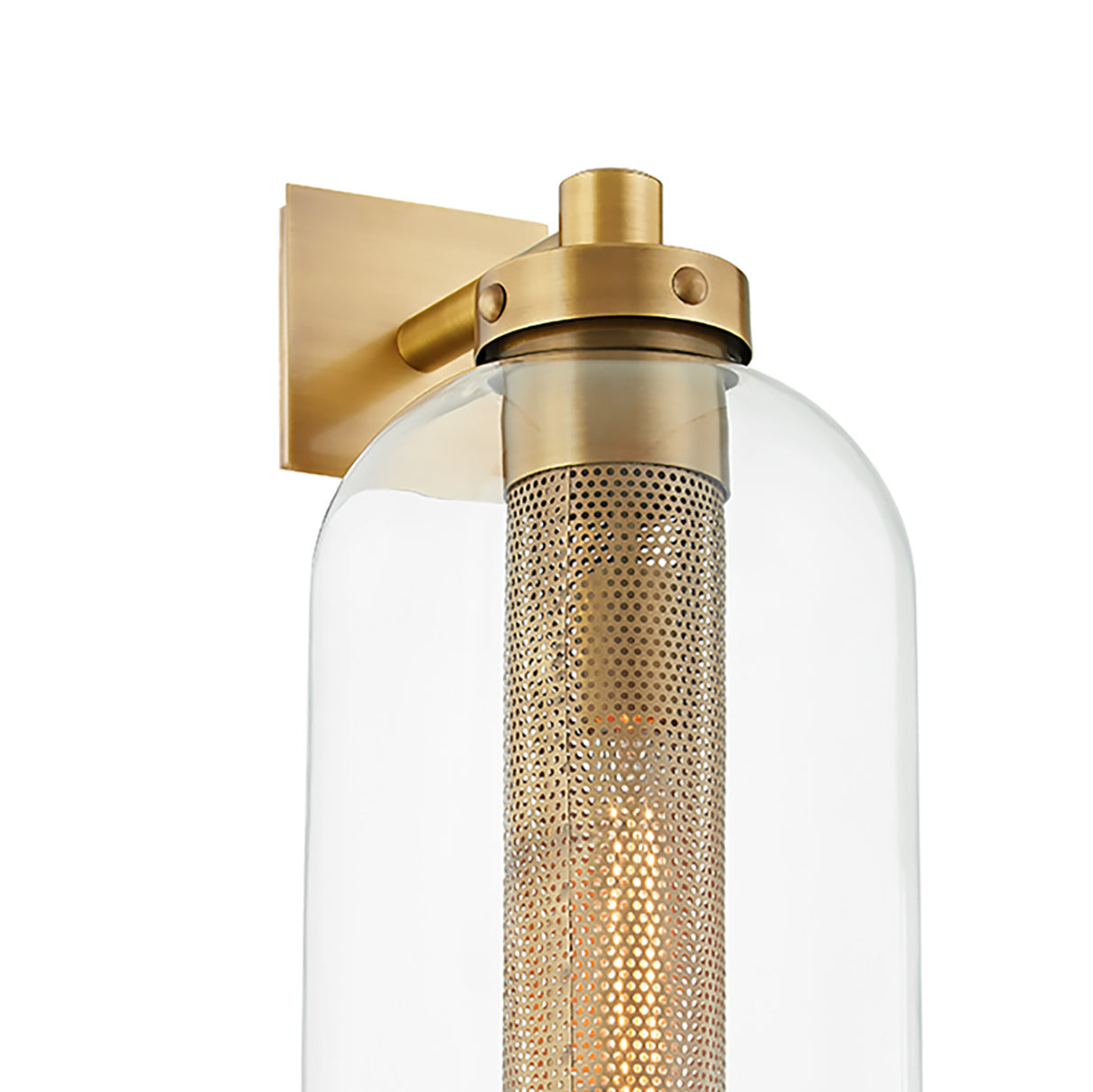 Bennett Outdoor Wall Light, Large 23" Vintage Brass