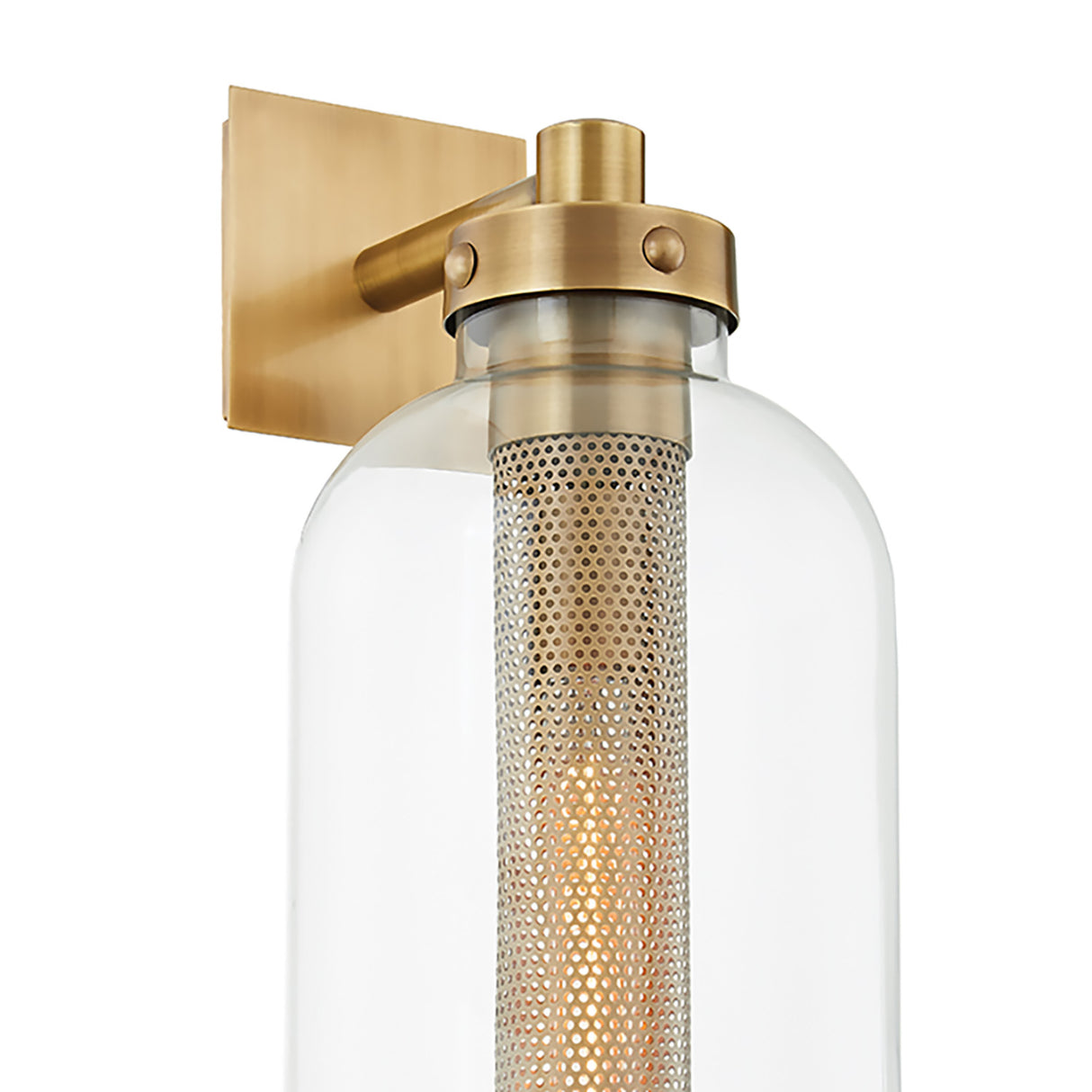 Bennett Outdoor Wall Light, Extra Large 26" Vintage Brass