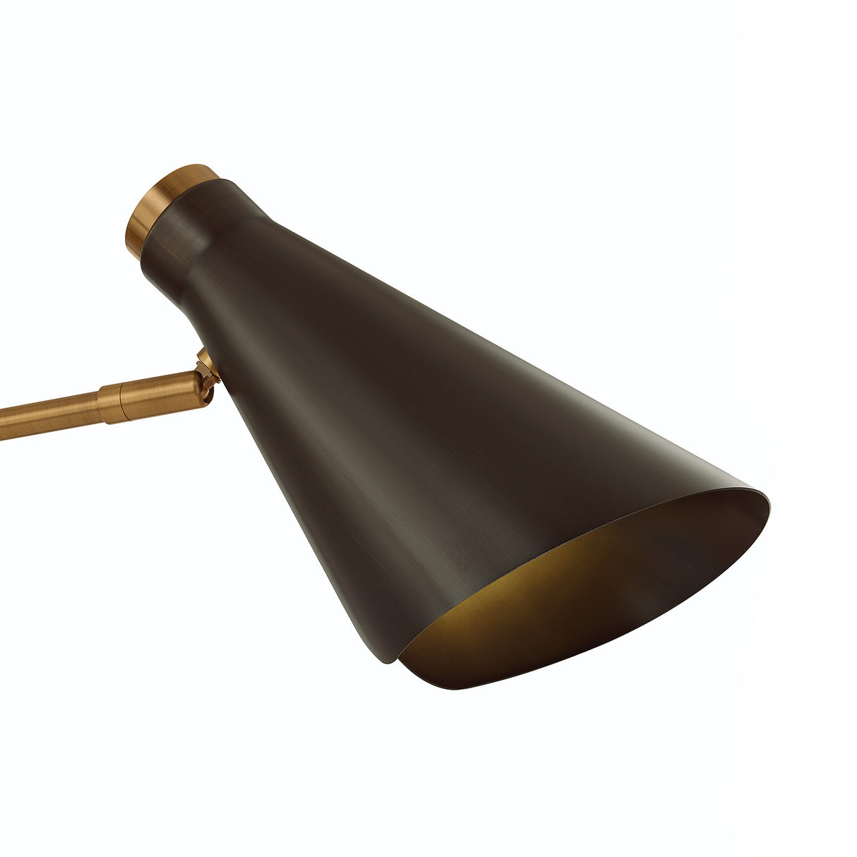 Ralph 3 Light Chandelier 49", Vintage Brass with Bronze