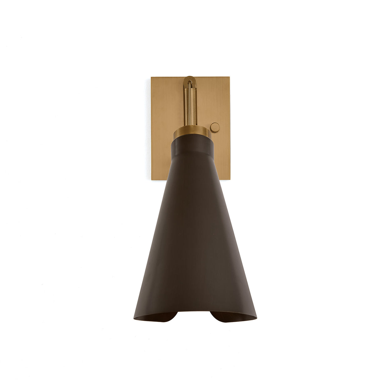 Ralph Swing Arm Wall Sconce, Vintage Brass with Bronze