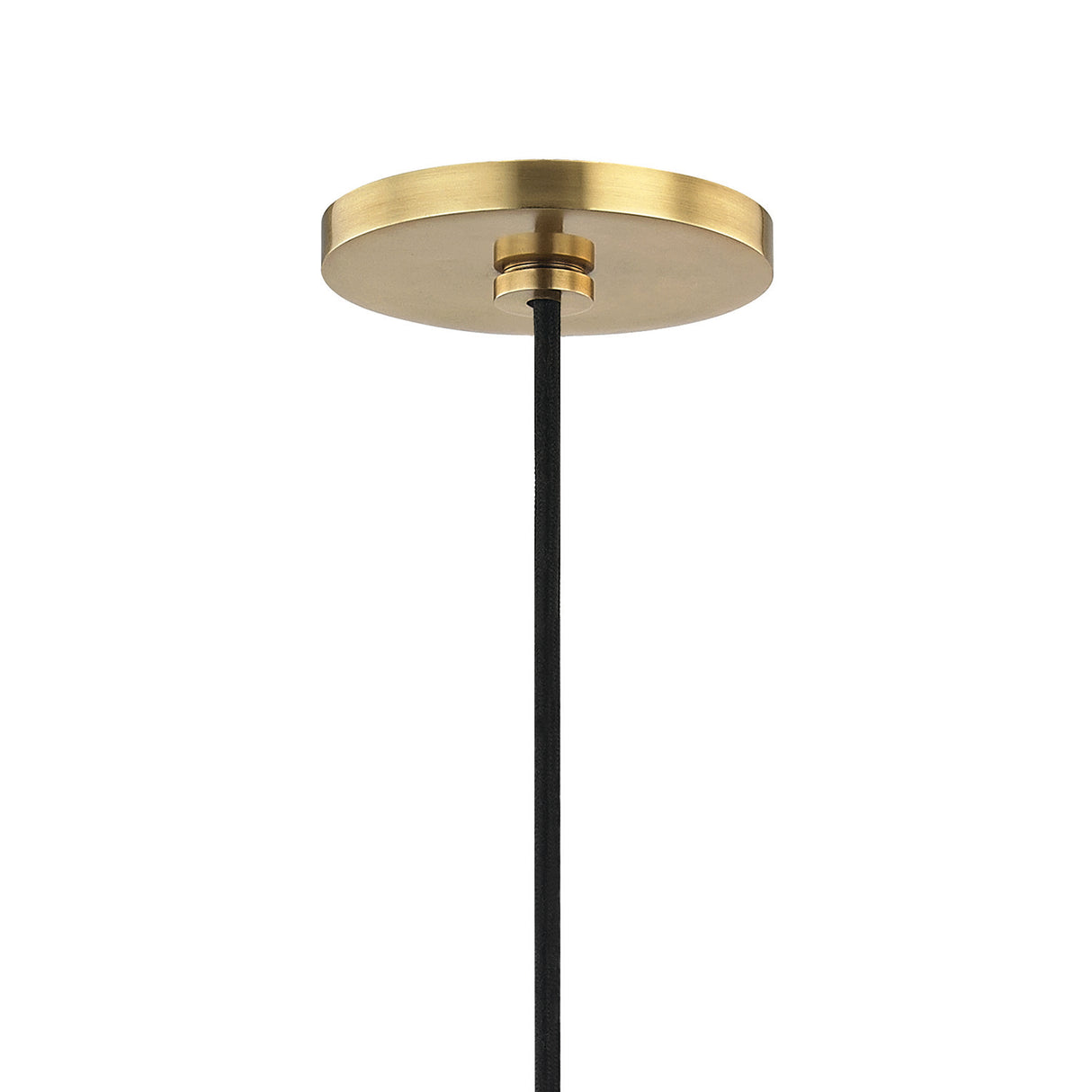 Sadie Large Pendant 18", Pink and Aged Brass