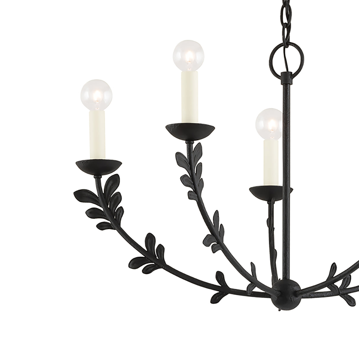 Aviva 5 Light Chandelier 28", Antique Iron
