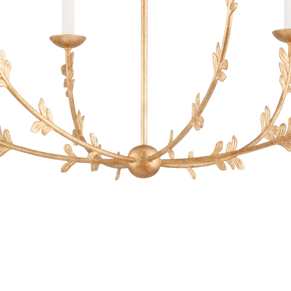 Aviva 6 Light Chandelier 40", Gold Leaf