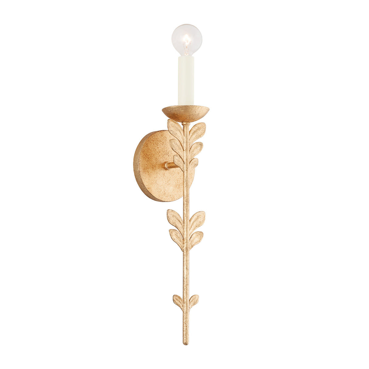 Aviva Wall Sconce 20", Gold Leaf