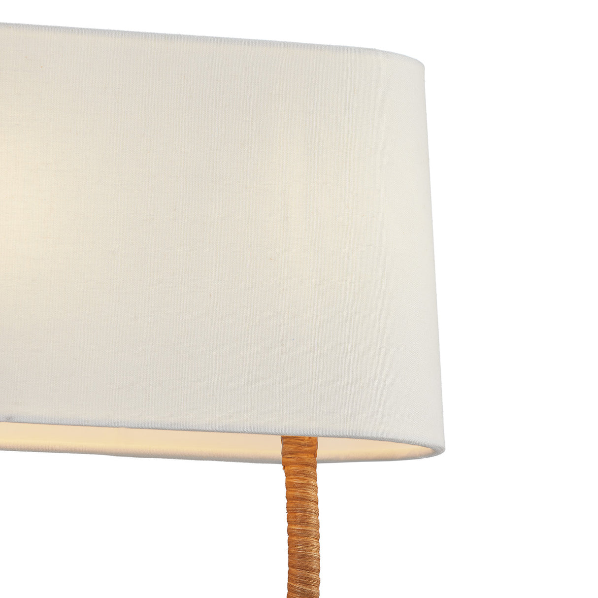 Iris Wall Sconce, Aged Brass with Rattan