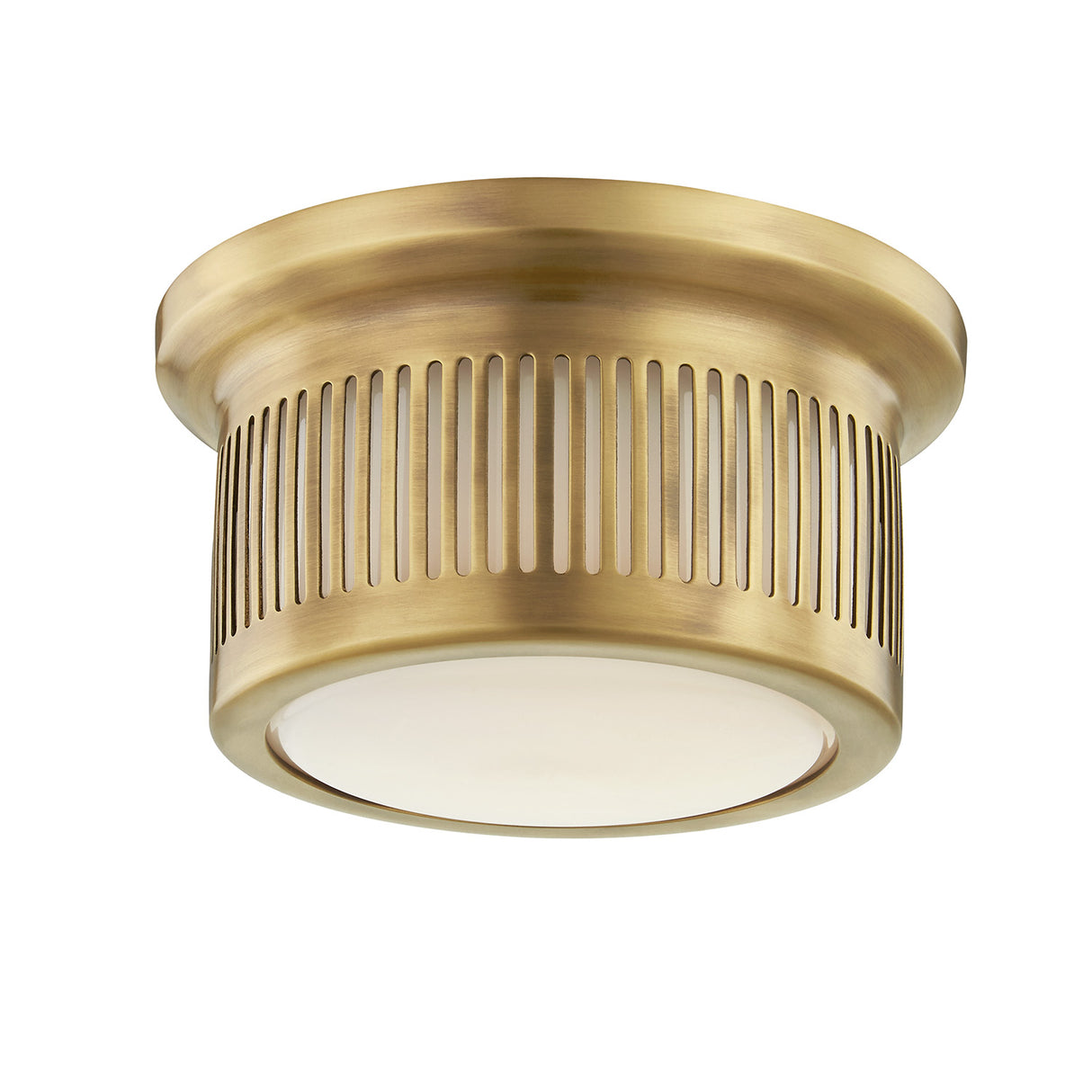 Vann LED Flush Mount 6", Aged Brass