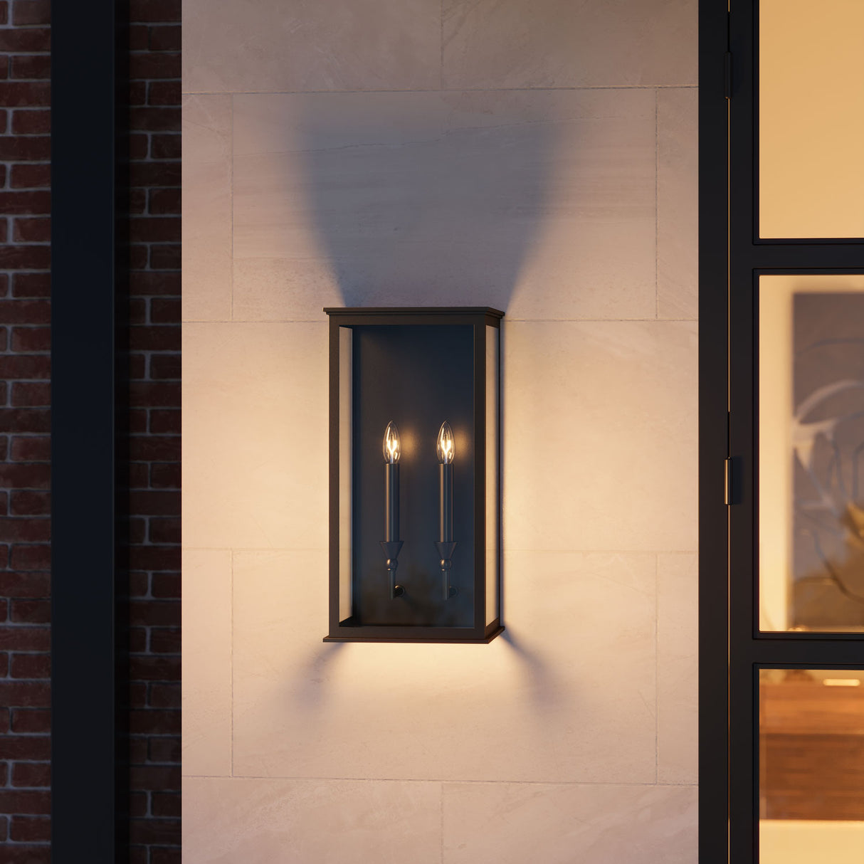 Clinton Outdoor Wall Light, Medium 19" Bronze