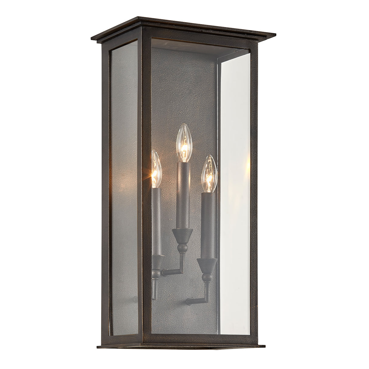 Clinton Outdoor Wall Light, Large 24" Bronze