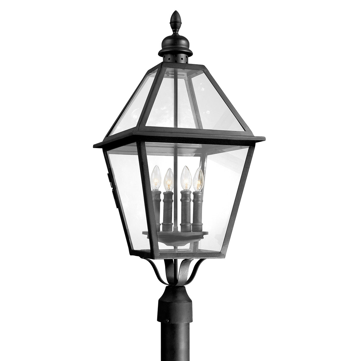 Ashford Outdoor Post Light, Large 32" Black