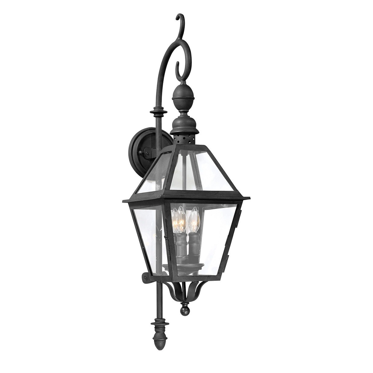 Ashford Outdoor Wall Light, Small 33" Black