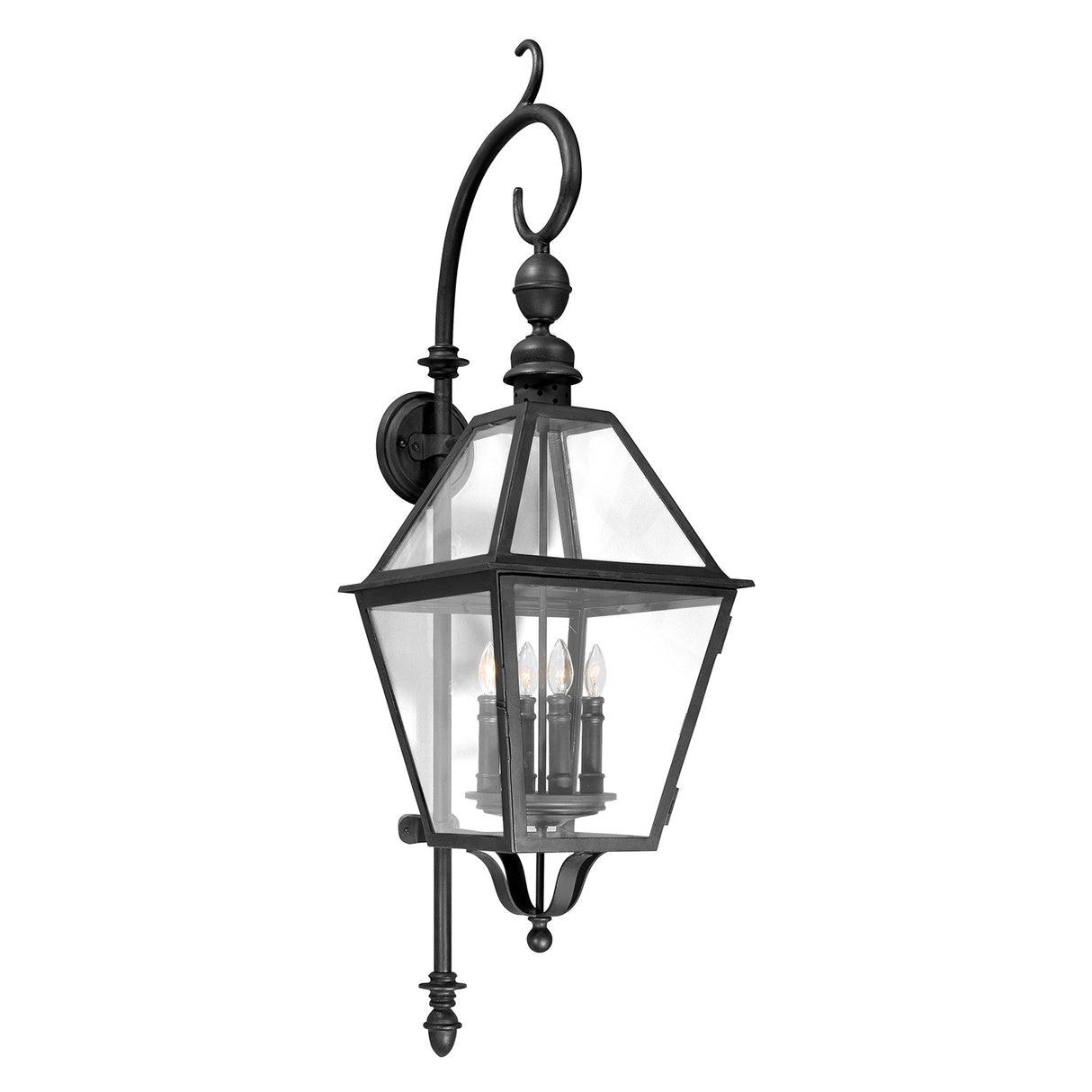 Ashford Outdoor Wall Light, Large 47" Black