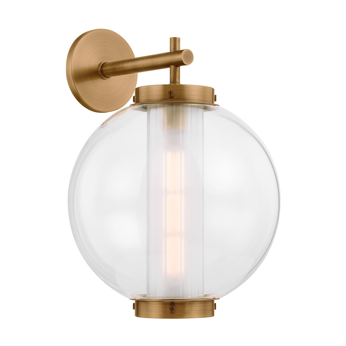 Rogers Outdoor Wall Light, 18" Vintage Brass