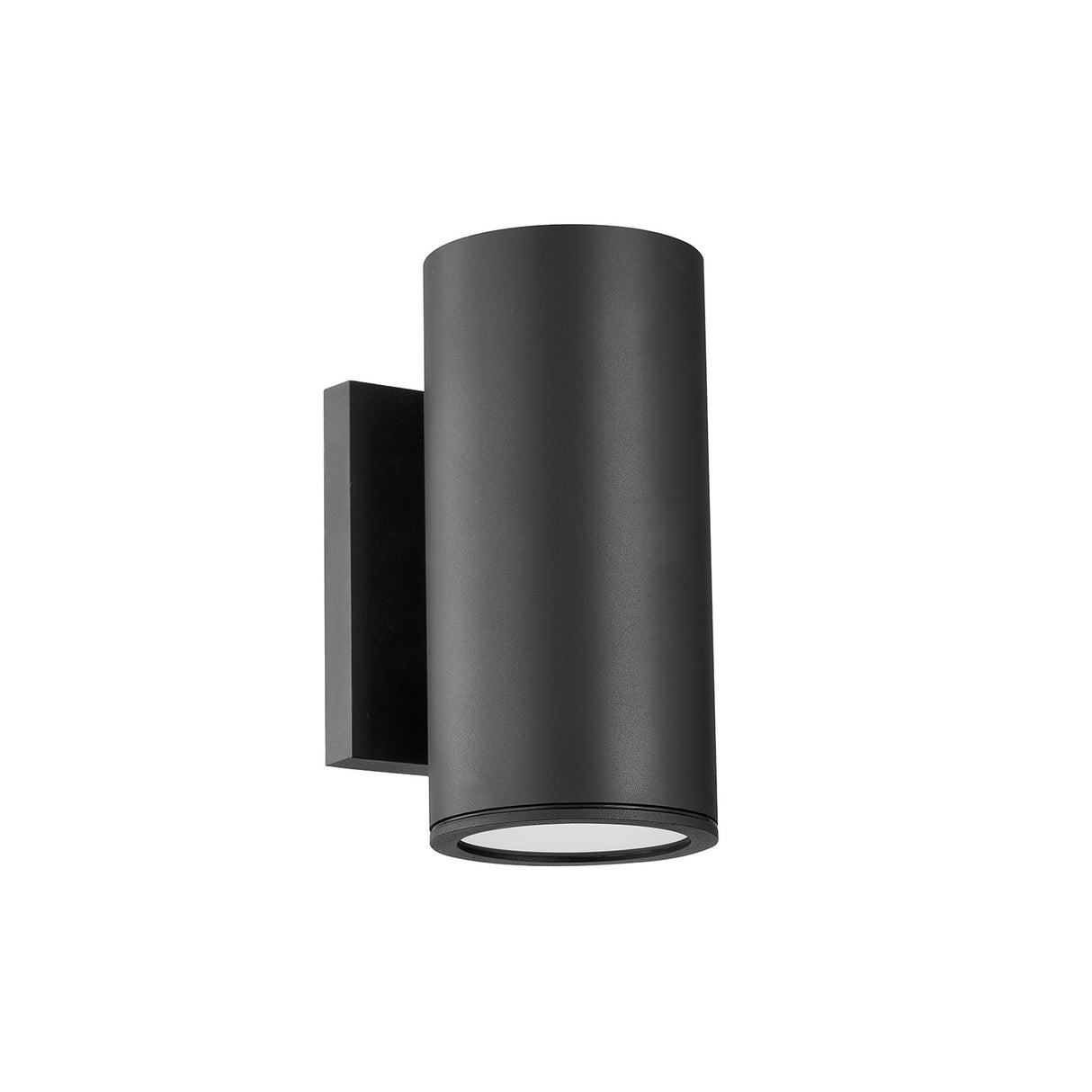 Beck Outdoor Cylinder Wall Light, 9" Black