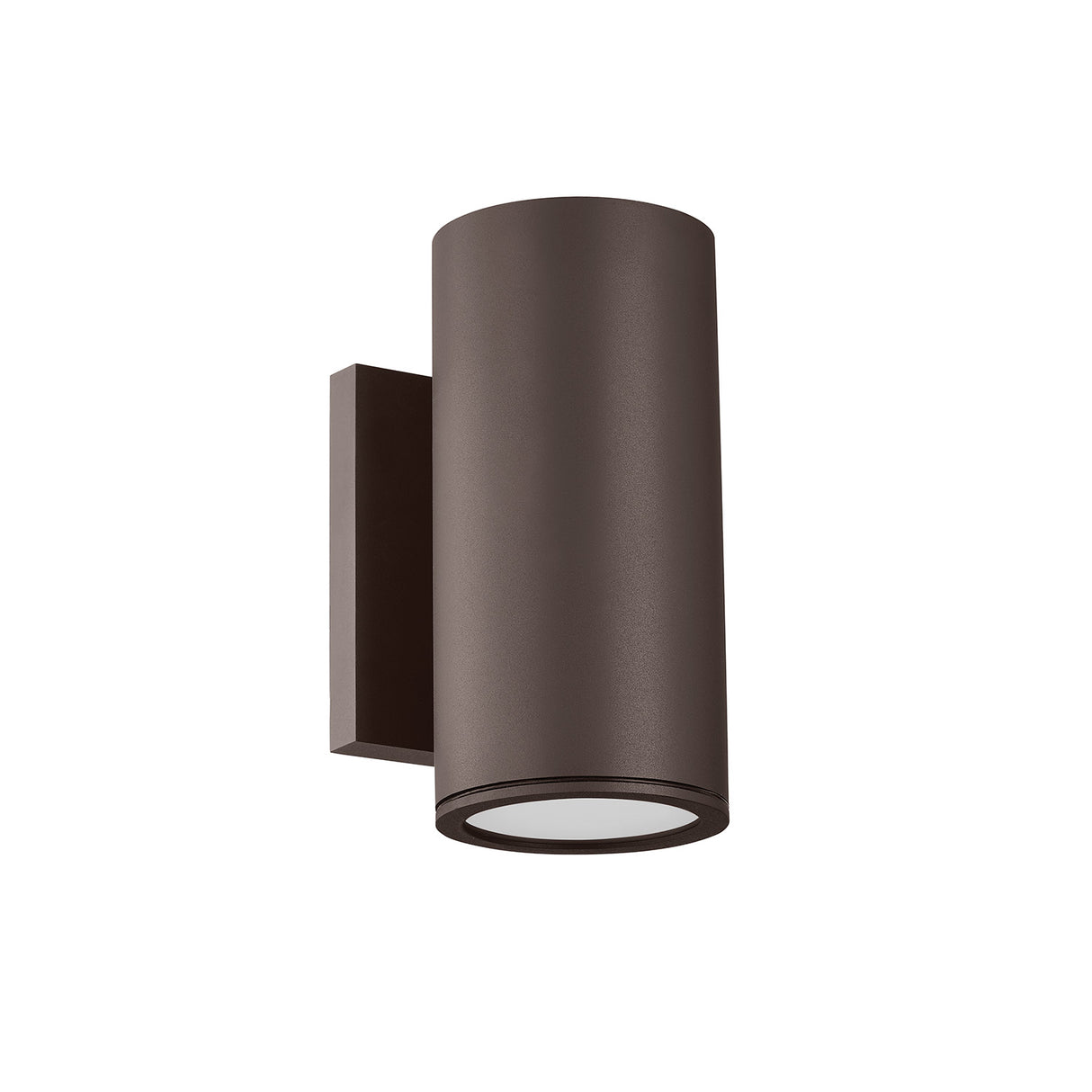 Beck Outdoor Cylinder Wall Light, 9" Bronze