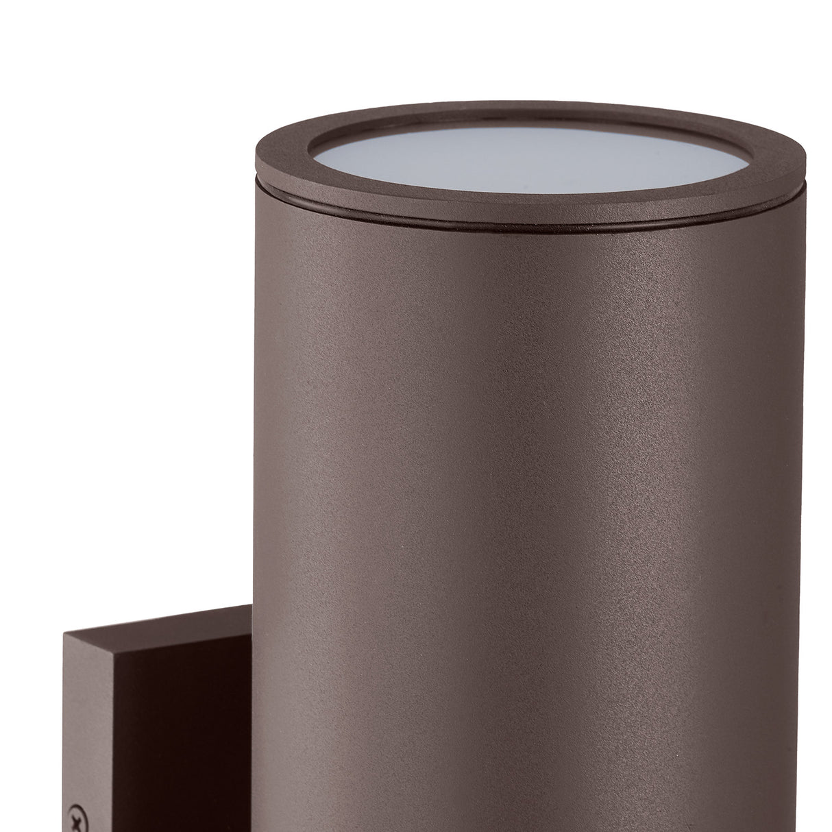 Beck Outdoor Cylinder Wall Light, 15" Bronze