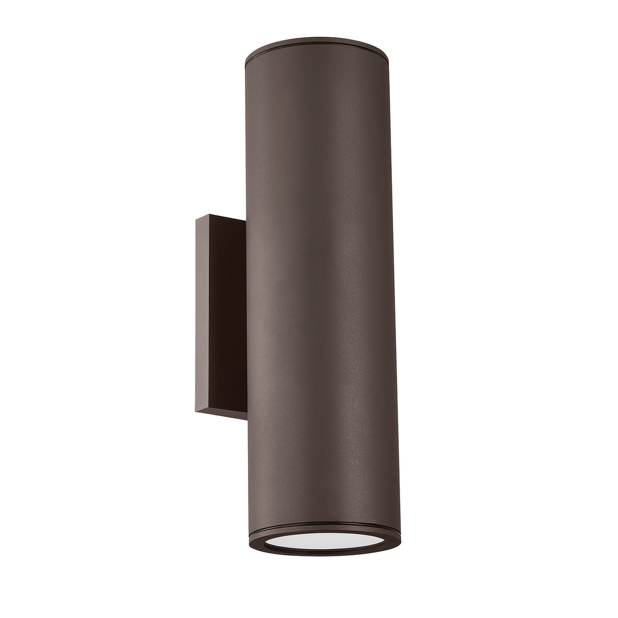 Beck Outdoor Cylinder Wall Light, 15" Bronze