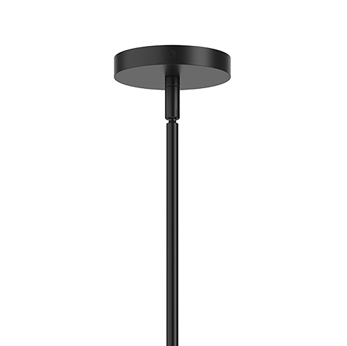 Lydia 3 Light Pendant 21", Black and Opal Glass