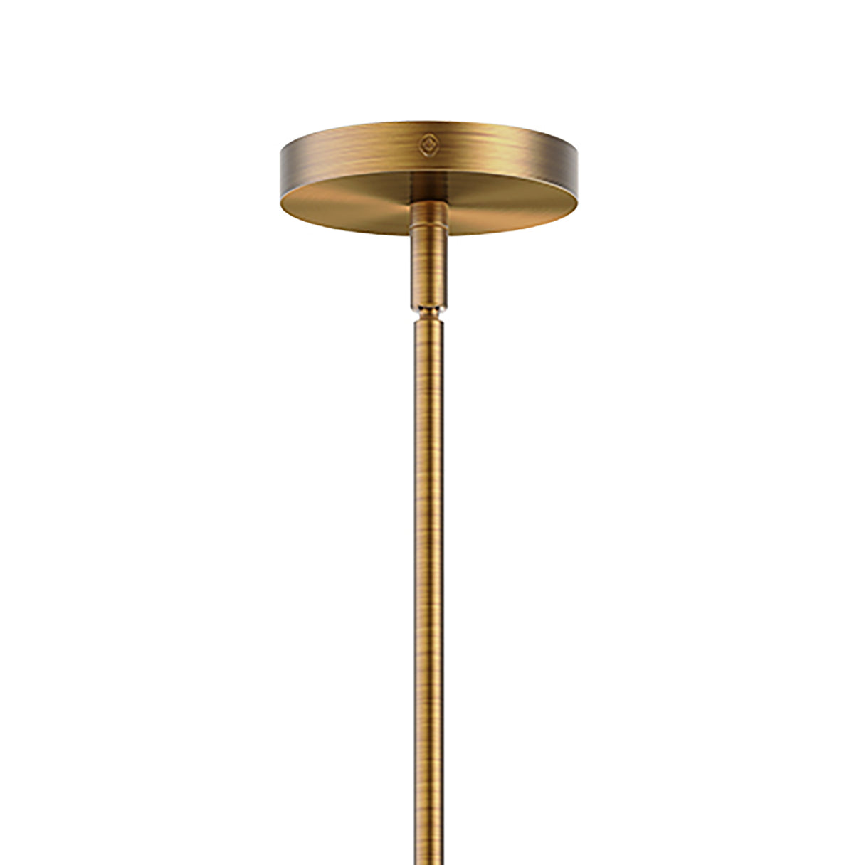 Lydia 3 Light Pendant 34", Brushed Brass and Opal Glass