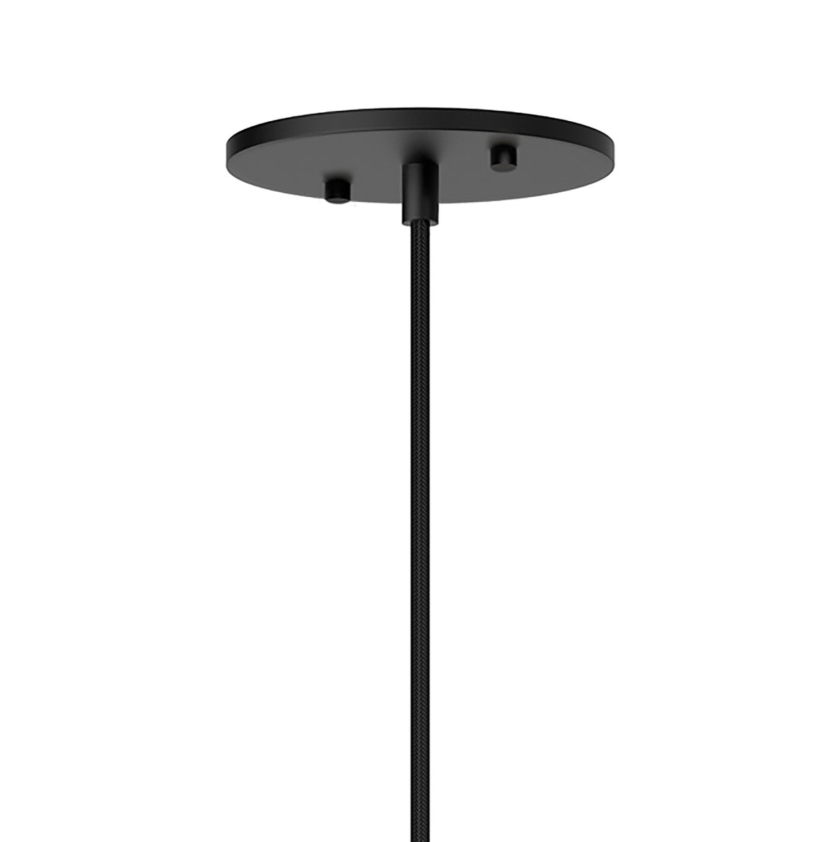 Lydia Pendant 12", Black and Opal Glass