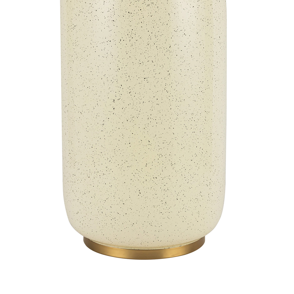 Trudy Table Lamp, Cream with Brass Accents